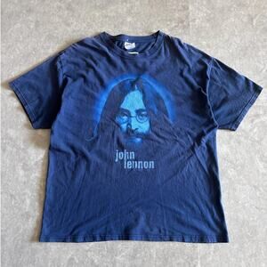 2000s Vintage John Lennon Navy T Shirt Size XXL